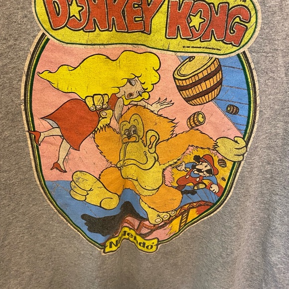 Mens Nintendo Donkey Kong T Shirt SS L - Picture 3 of 5
